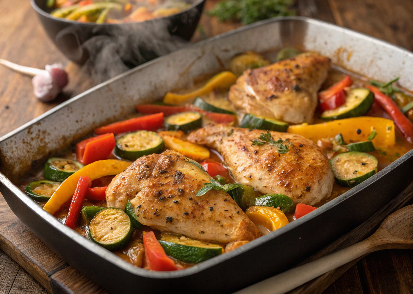 The Ultimate One-Pan Garlic Butter Chicken & Veggies Recipe