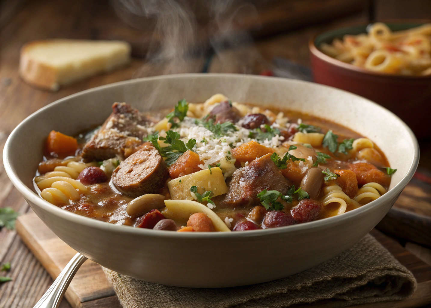 The Ultimate Sausage, Bean, and Pasta Stew for Chilly Nights