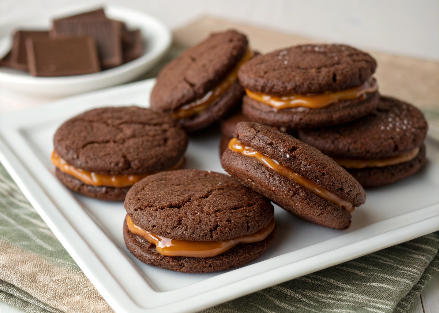 These Caramel-Filled Chocolate Sugar Cookies Are My Favorite Twist on a Classic