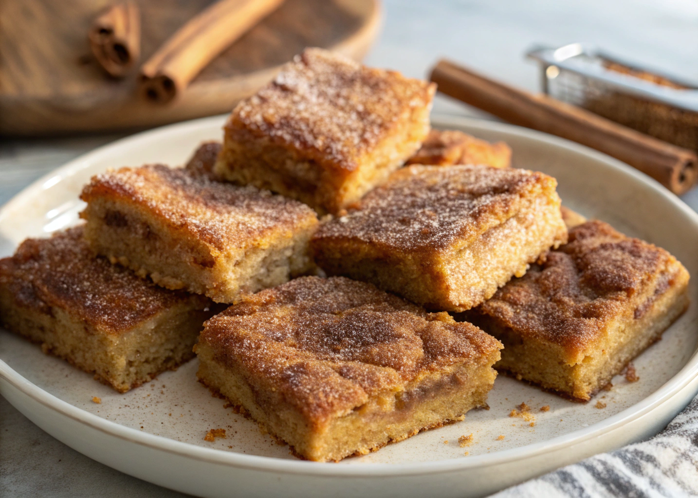 These Churro Blondies Are Like a Hug in Dessert Form