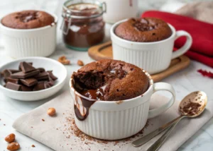 These Nutella Lava Mug Cakes Are Pure Chocolate Therapy
