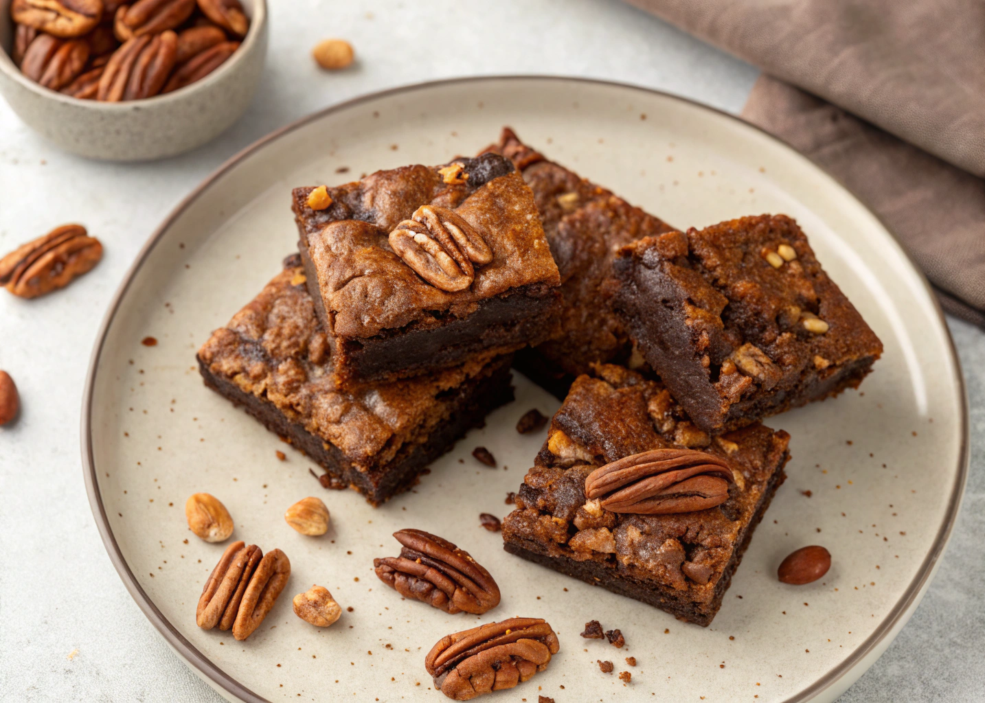 These Pecan Pie Brownies Are My Ultimate Fall Dessert—Gooey, Crunchy, and Seriously Addictive