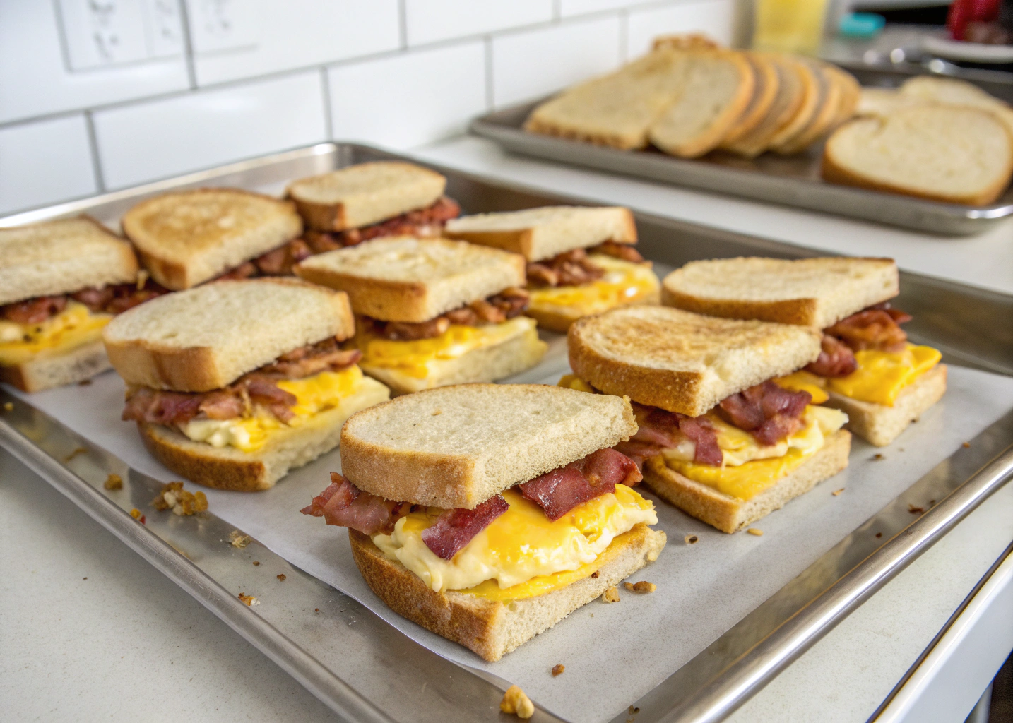 These Sheet Pan Breakfast Sandwiches Feed a Crowd with Zero Hassle