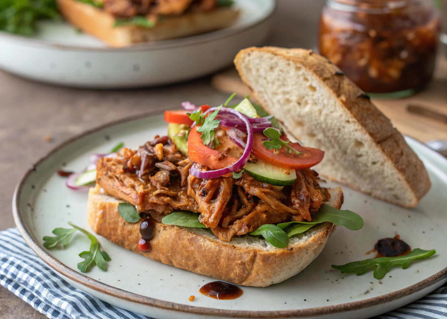 This BBQ Pulled Jackfruit Sandwich Tastes Better Than the Real Thing