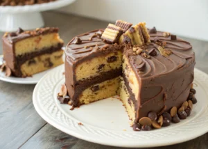 This Cake “Explodes” with Peanut Butter and Chocolate in Every Bite