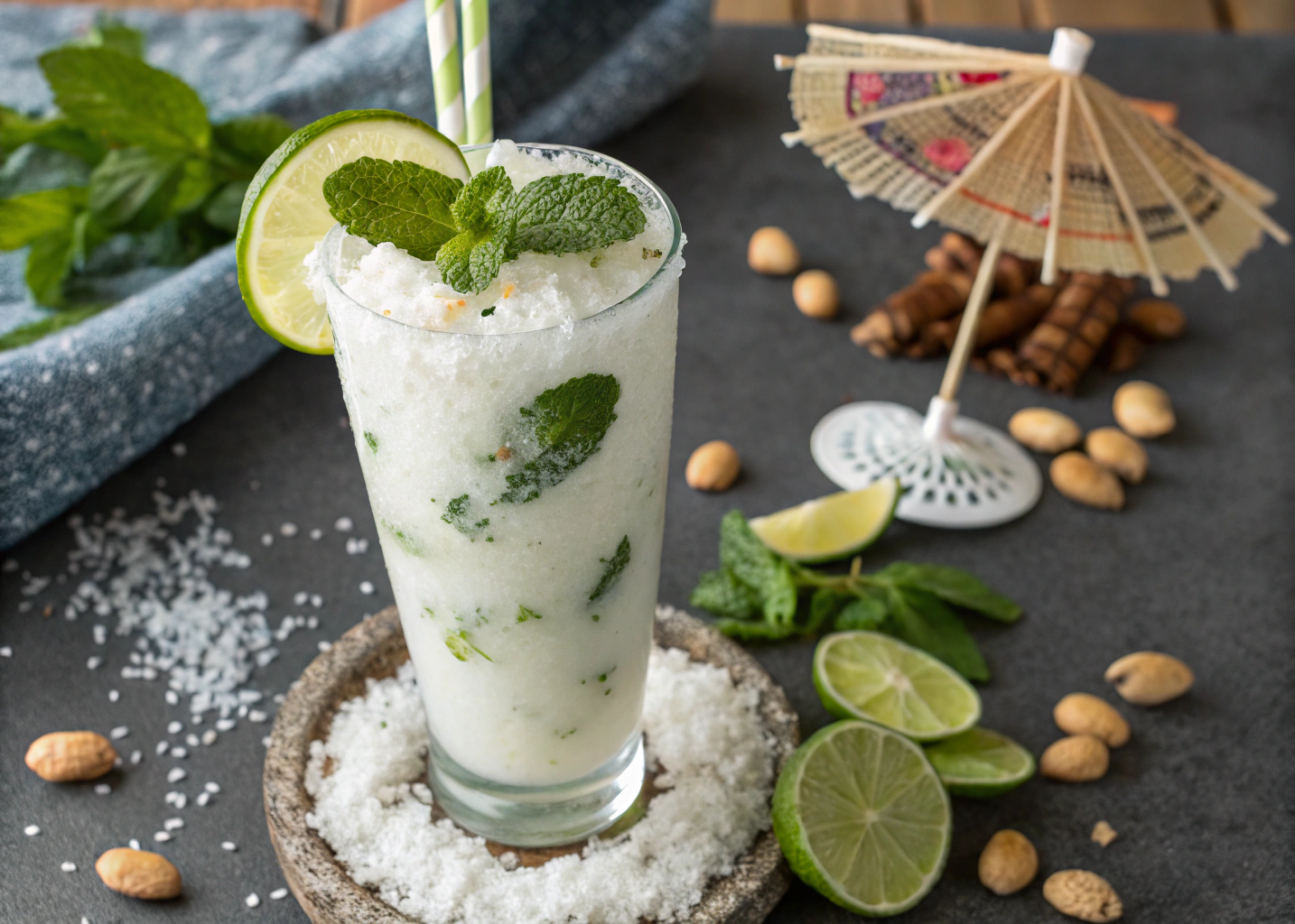 This Frozen Coconut Mojito Will Transport You Straight to the Beach