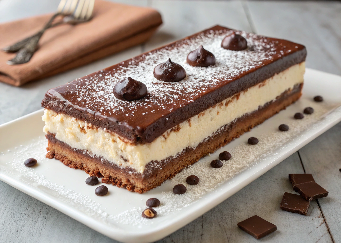 No-Bake Chocolate Eclair Cake