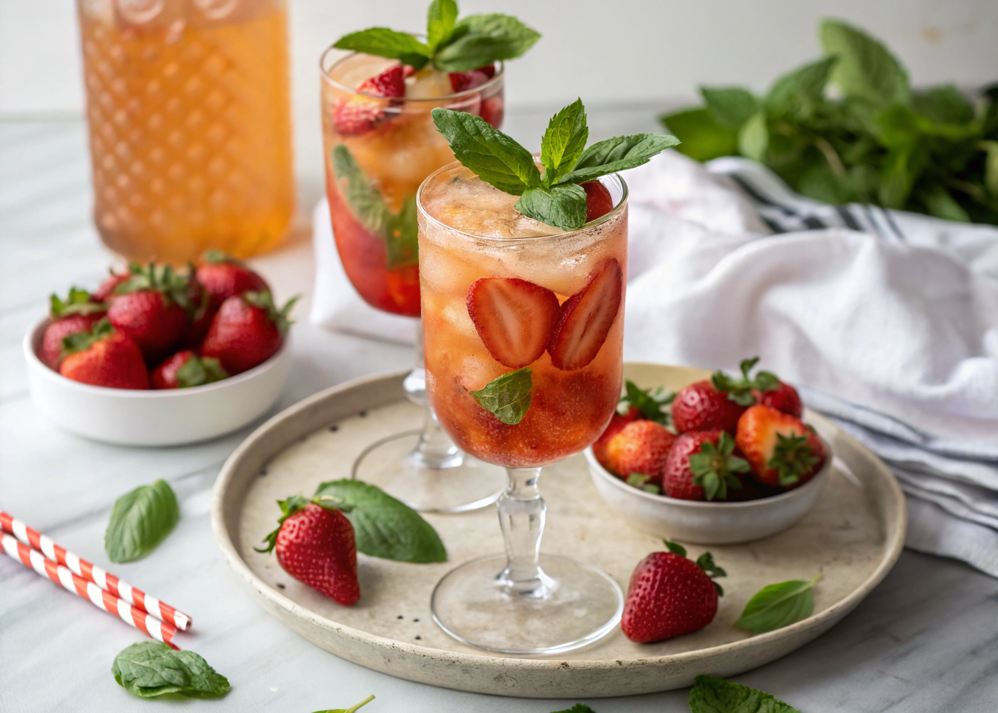 This Strawberry Basil Arnold Palmer Is the Summer Cocktail You’ll Sip All Season