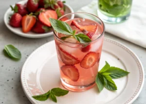 This Strawberry Basil Lemonade Is Summer in a Glass