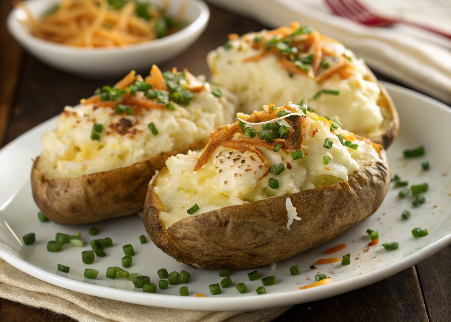 Twice-Baked Potatoes Recipe – The Ultimate Side Dish for Any Occasion