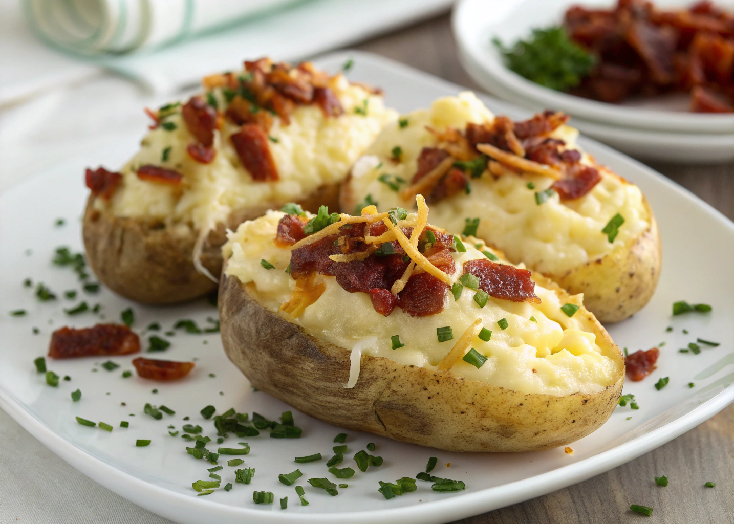 Twice-Baked Potatoes Recipe – The Ultimate Side Dish for Any Occasion