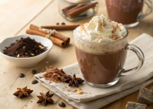 Vanilla Chai Hot Chocolate With Cozy Spices and Creamy Texture