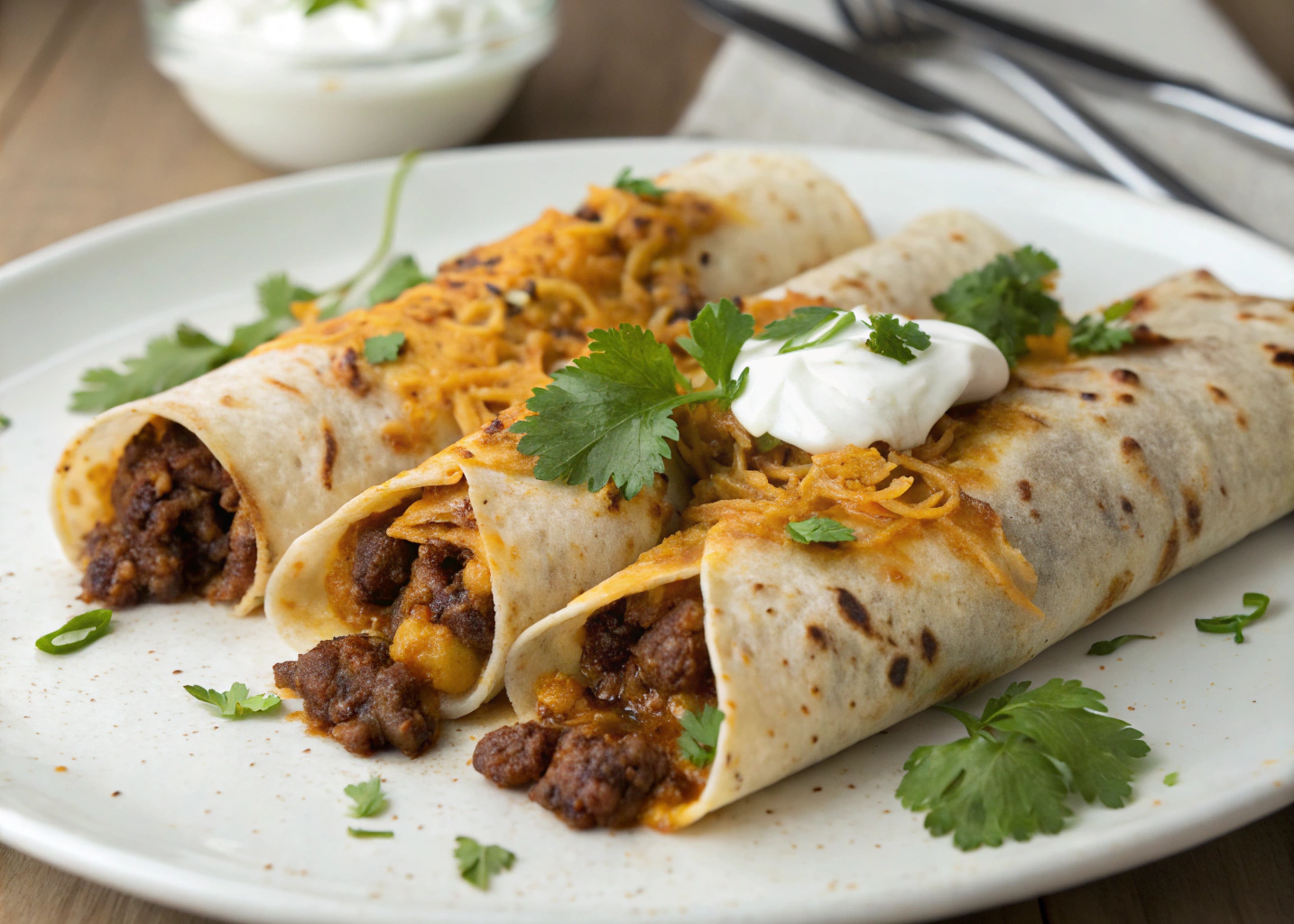 Cheesy Beef Burritos: A Mouthwatering Delight