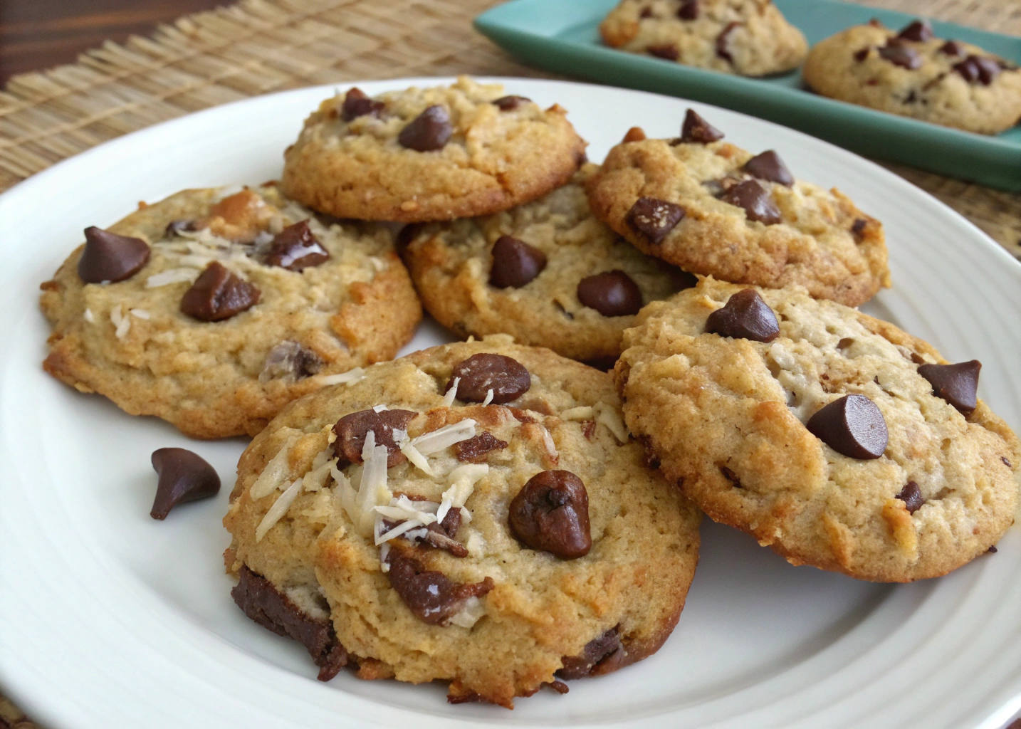 Chewy Coconut Chocolate Chip Cookies Recipe