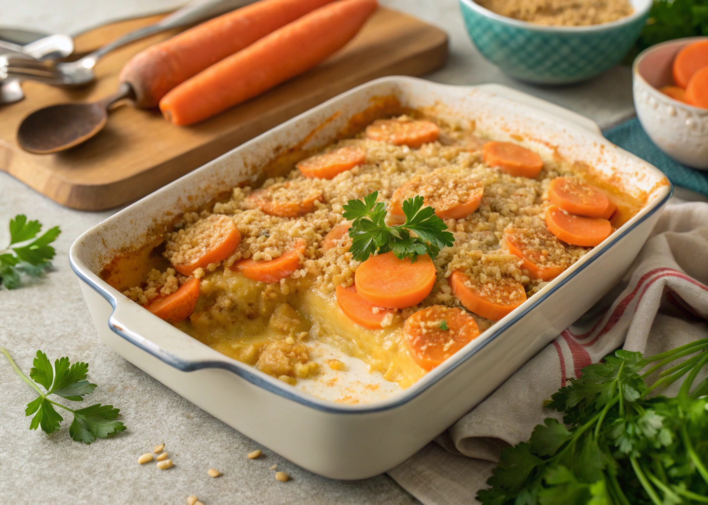Creamy Carrot Casserole Recipe