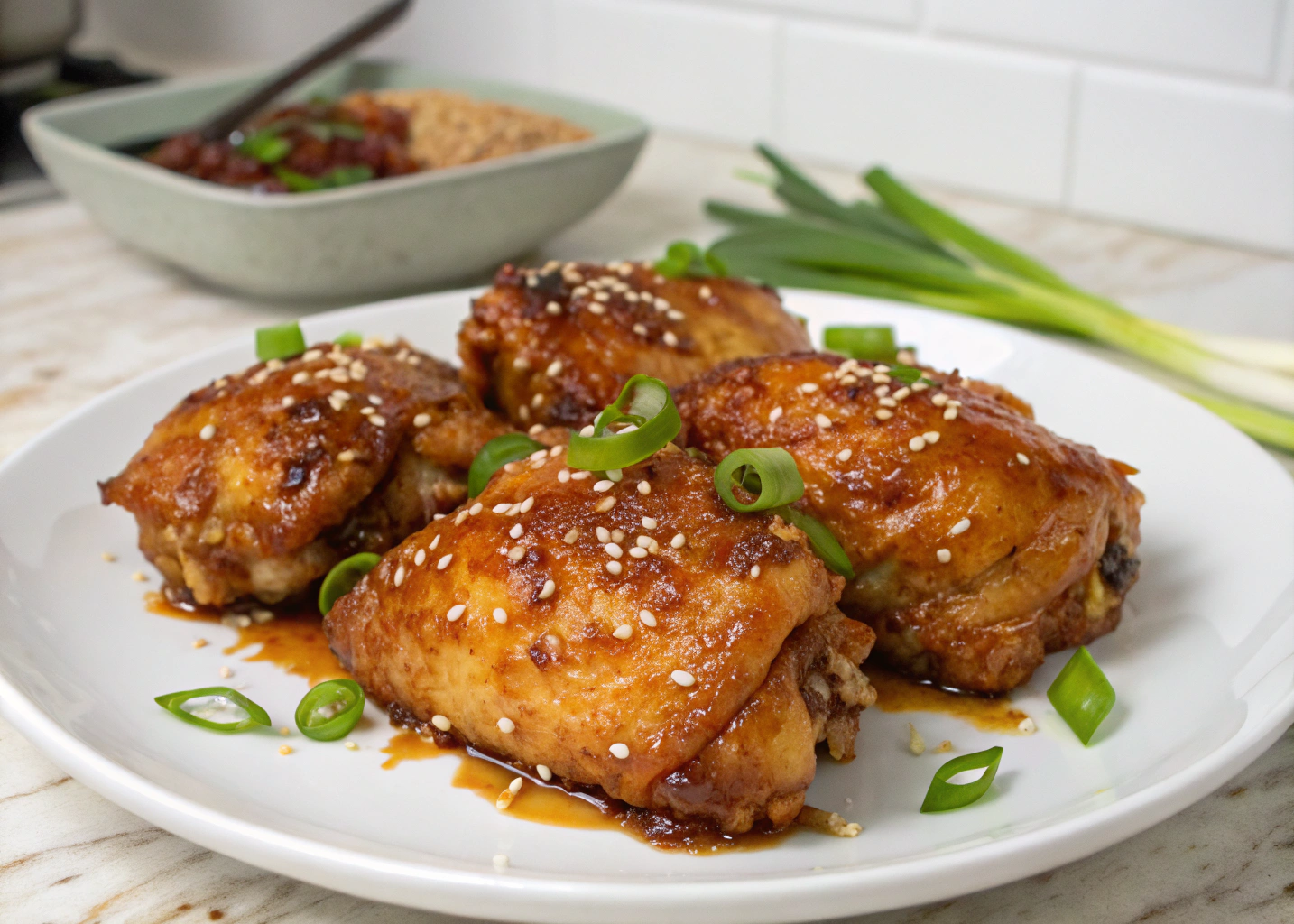 Crispy Honey-Garlic Chicken Thighs That Practically Cook Themselves