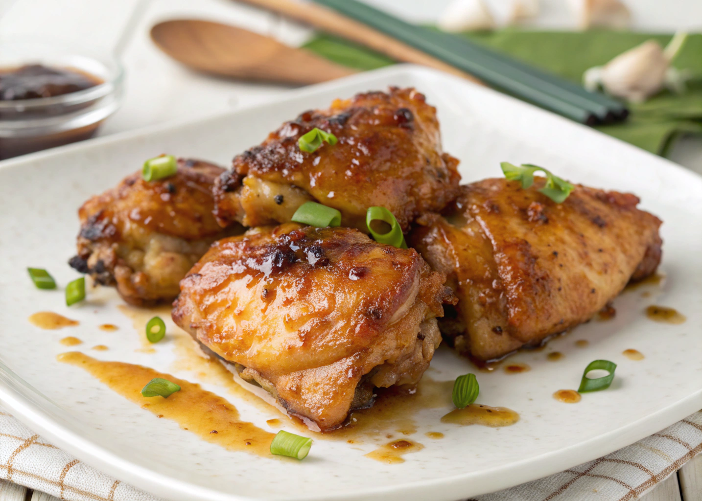 Crispy Honey-Garlic Chicken Thighs That Practically Cook Themselves