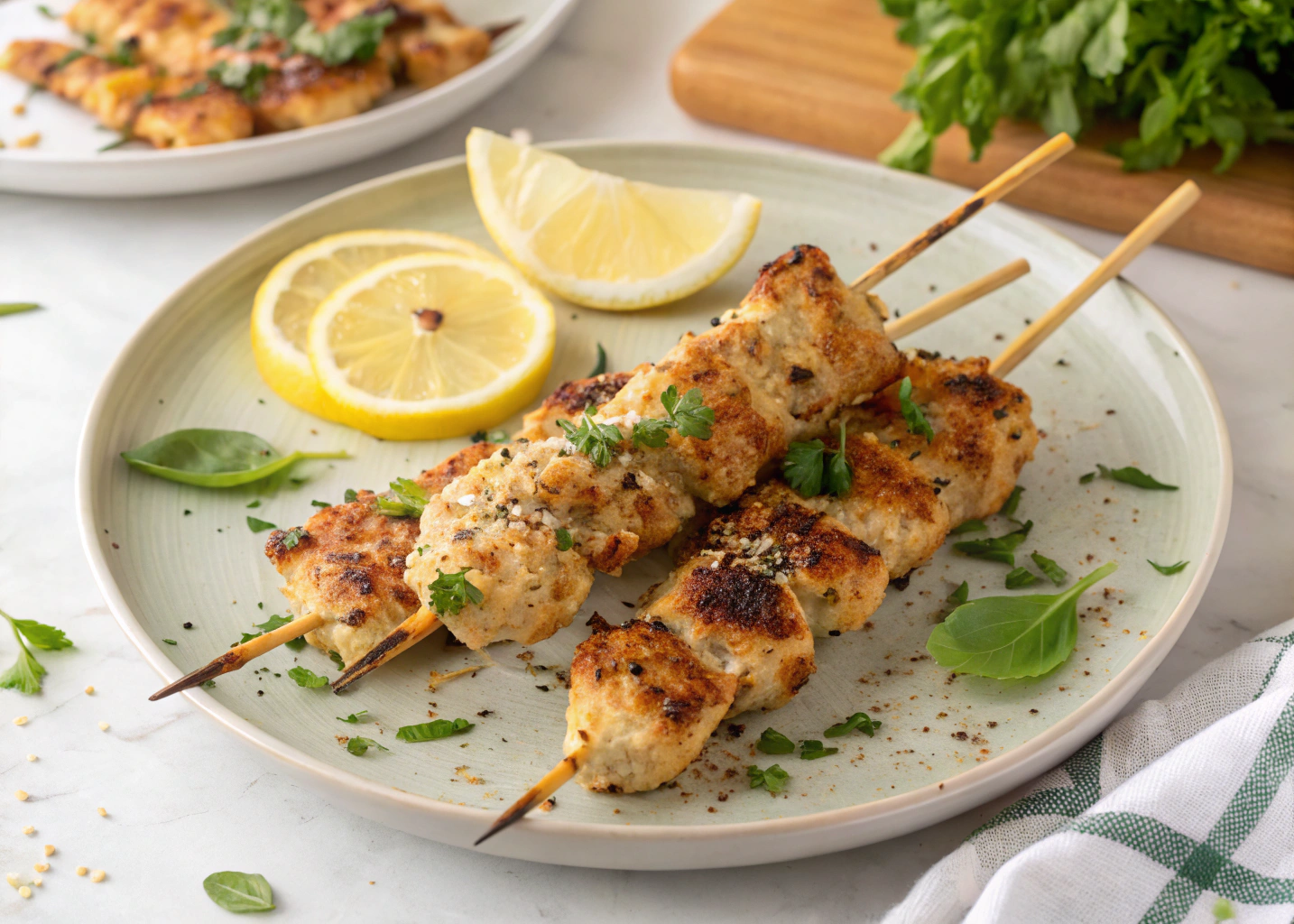 Irresistible Juicy Grilled Chicken Skewers Recipe with a Crispy Parmesan Crust