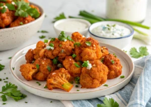 My Secret to the Crispiest Buffalo Cauliflower Bites