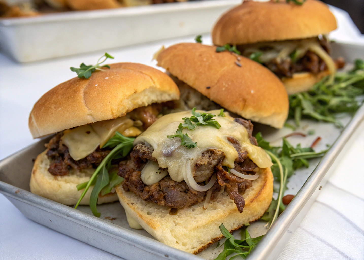 Philly Cheesesteak-Style Sliders Recipe