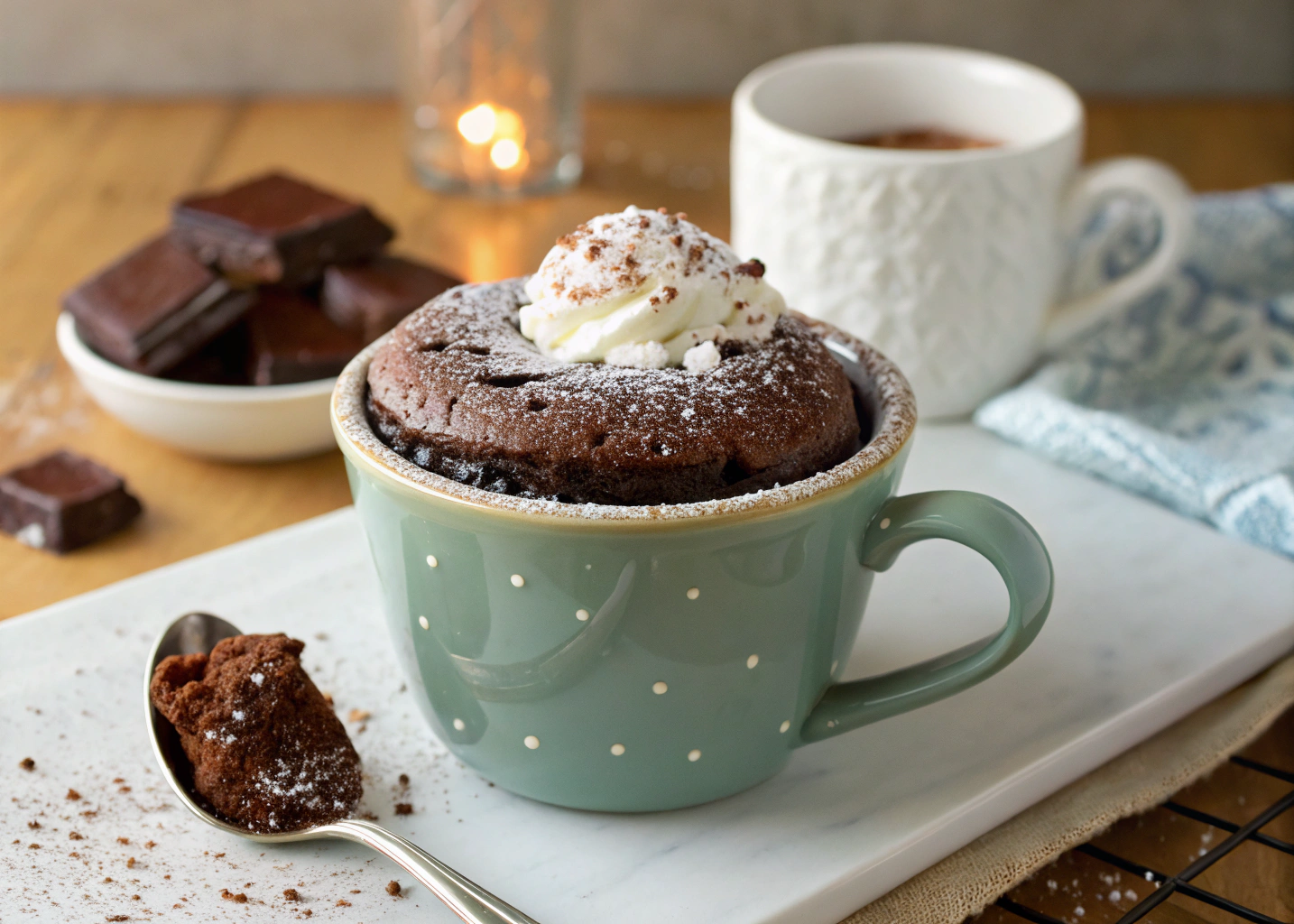 The Dreamiest Chocolate Mug Cake for One (No Eggs Needed)