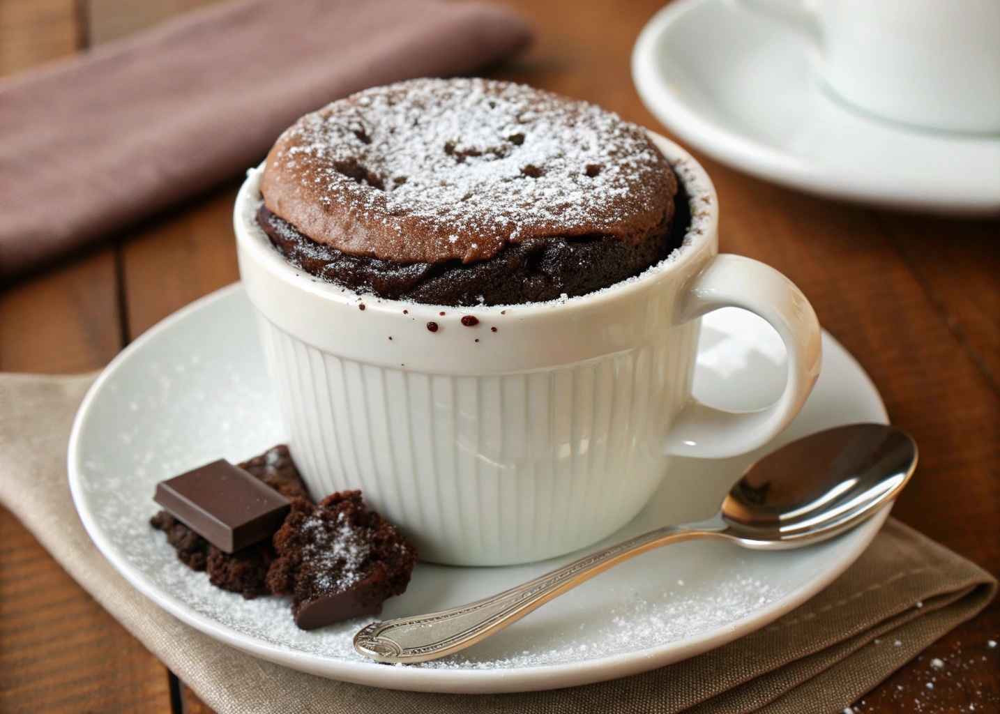 The Dreamiest Chocolate Mug Cake for One (No Eggs Needed)