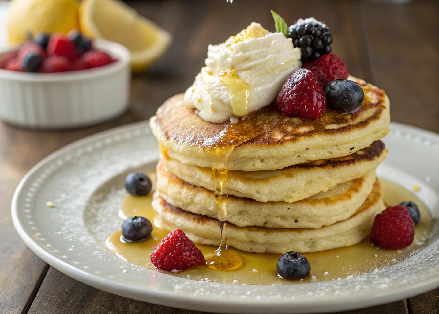 Wake Up to Sunshine: Delicious Lemon Ricotta Pancakes Recipe