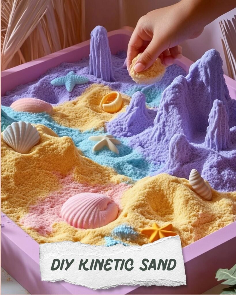How to Make DIY Kinetic Sand – Easy Sensory Fun at Home – chefmaniac.com