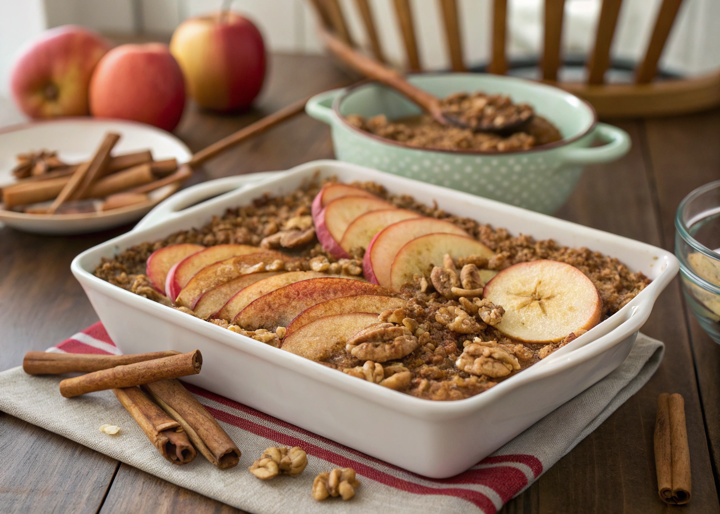 Apple Cinnamon Oat Bake: Healthy