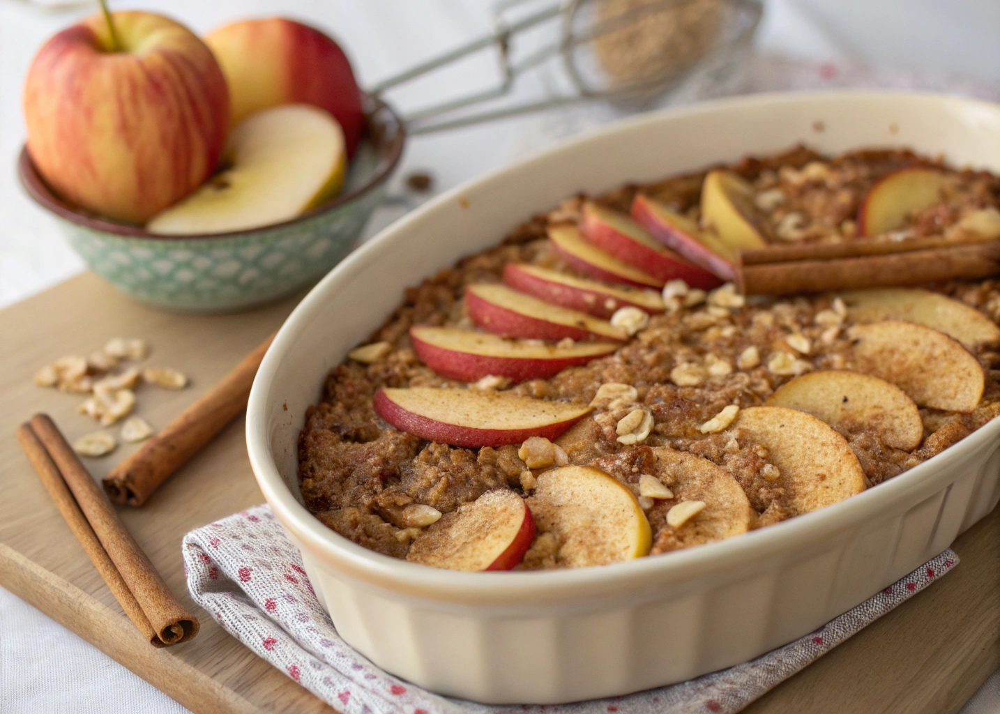 Apple Cinnamon Oat Bake: Healthy