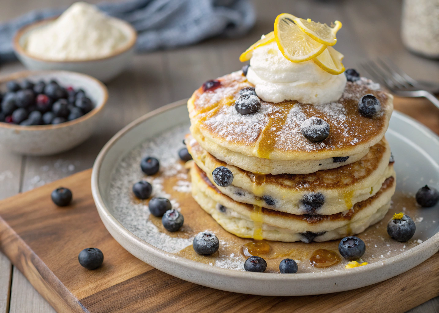 Blueberry Lemon Ricotta Pancakes: Fluffy Brunch Perfection