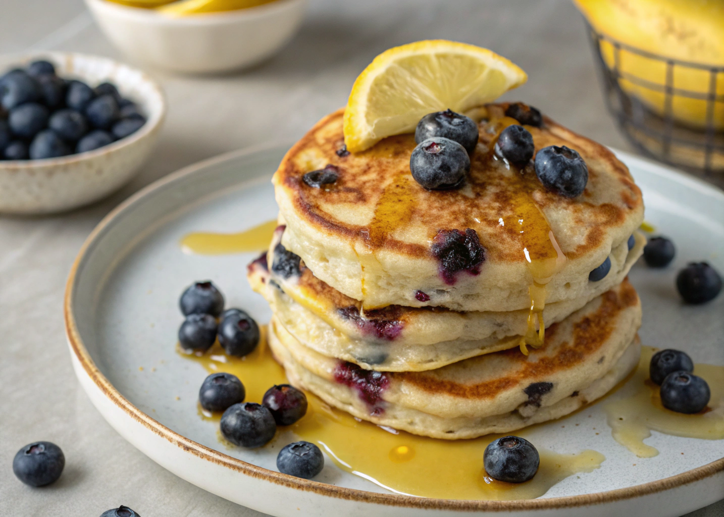 Blueberry Lemon Ricotta Pancakes: Fluffy Brunch Perfection
