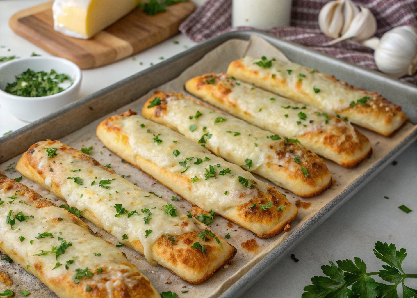 Cheesy Garlic Breadsticks from Scratch: Irresistible