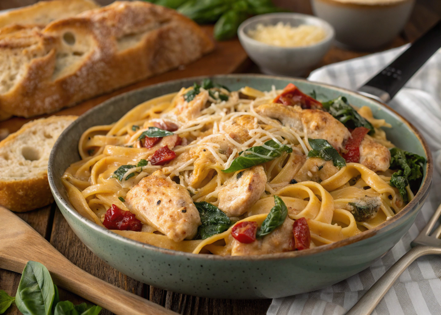 Creamy Tuscan Chicken Pasta: A Flavor-Packed Weeknight Dinner