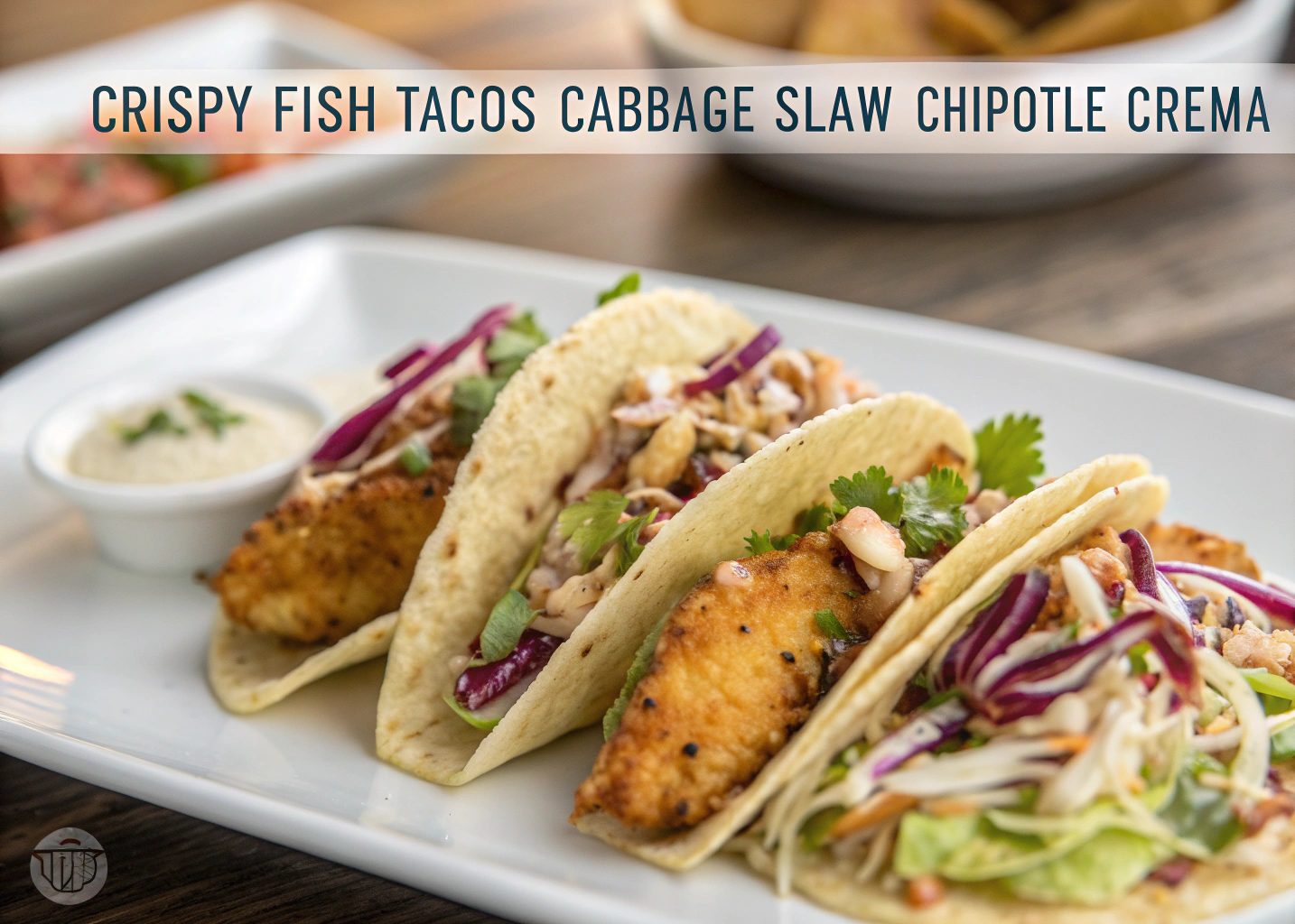 Crispy Fish Tacos with Cabbage Slaw and Chipotle Crema: Taco Night Elevated