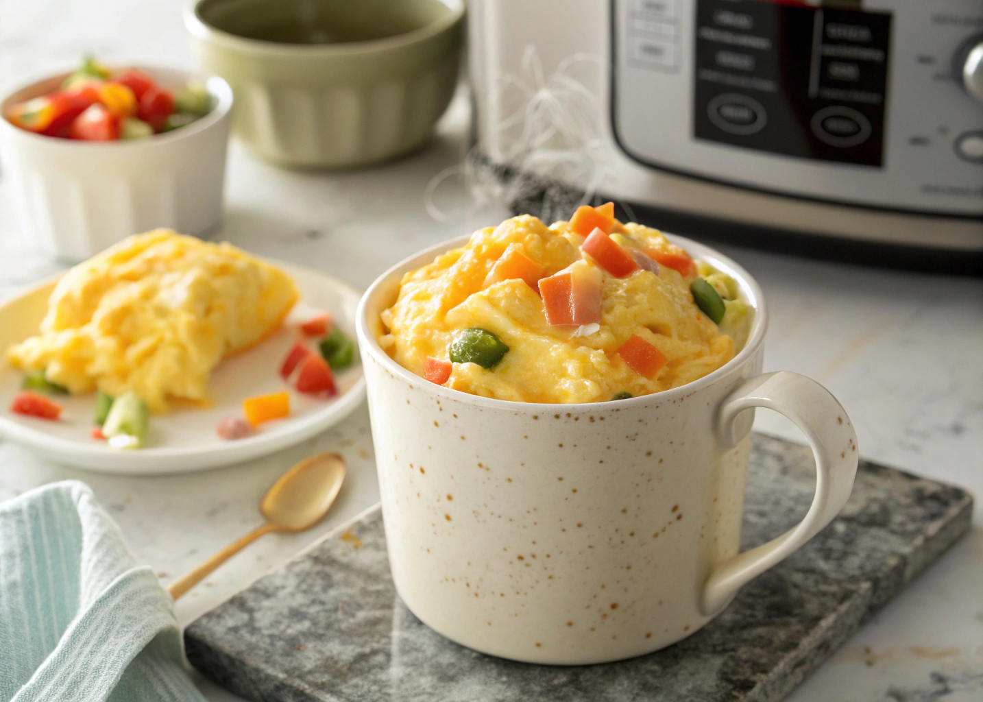 Fluffy Microwave Mug Scramble: Breakfast in a Minute