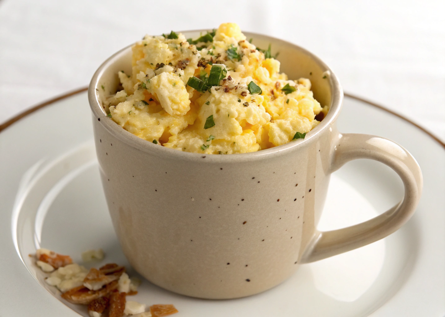 Fluffy Microwave Mug Scramble: Breakfast in a Minute