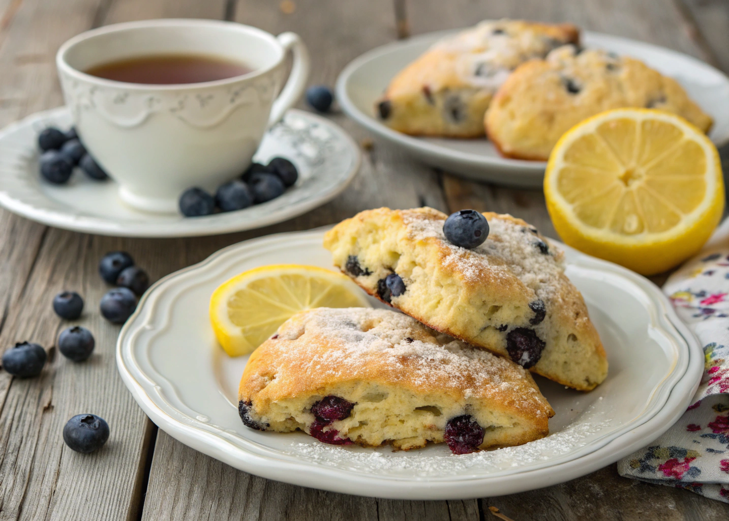 Lemon Blueberry Scones: Perfect for Tea Time or Breakfast
