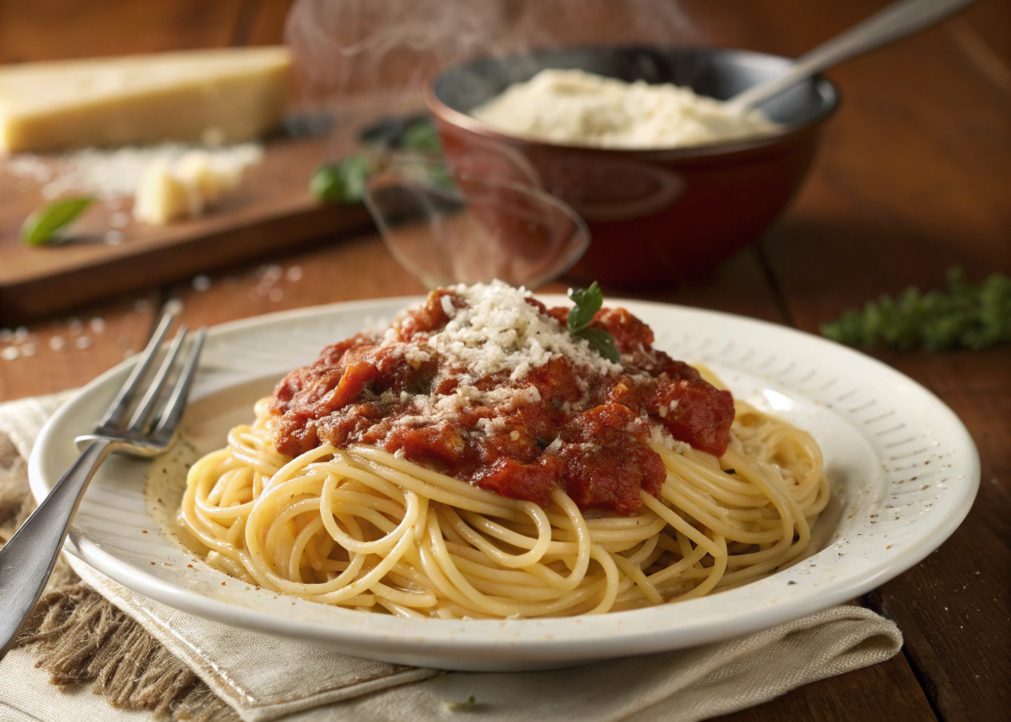 My Go-To Classic Spaghetti with Homemade Sauce for Lunch