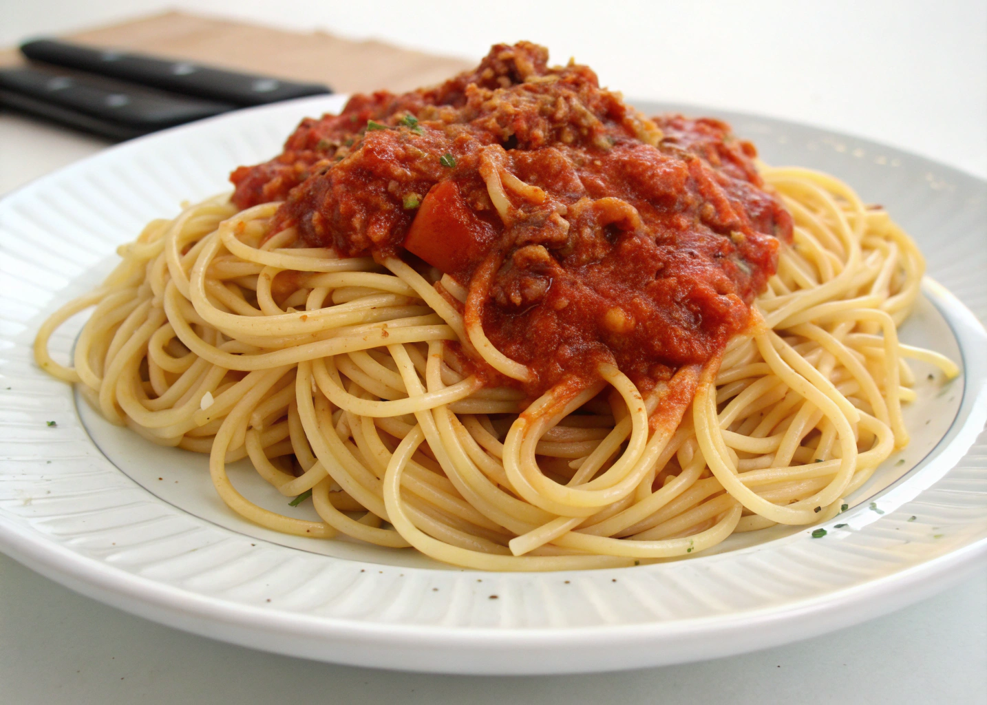 My Go-To Classic Spaghetti with Homemade Sauce for Lunch