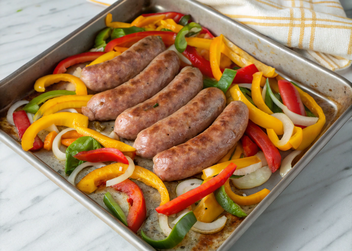 Sheet Pan Sausage and Peppers: Simple