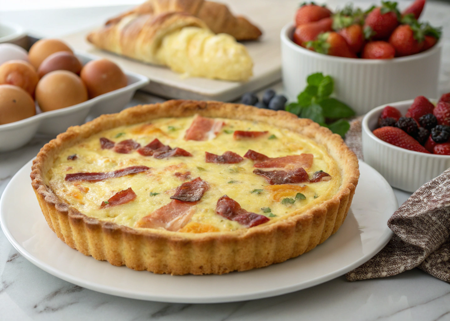 The Easiest Quiche Lorraine for a Perfect Brunch Spread