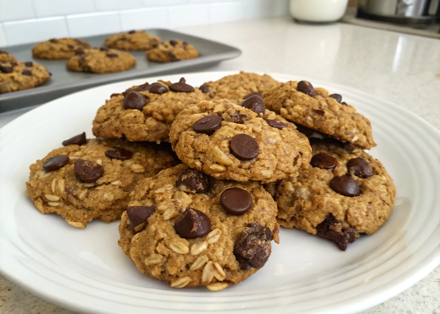 These Chocolate Chip Oatmeal Breakfast Cookies Are My Morning Time-Saver