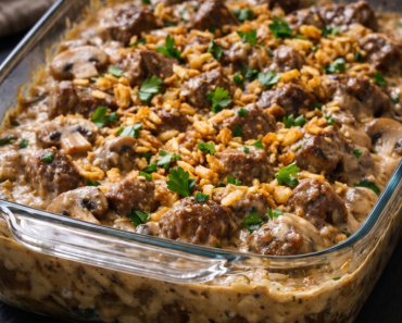 Baked Creamy Mushroom Beef Recipe