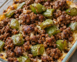 Easy Oven-Baked 4-Ingredient Amish Beef and Bell Pepper Bake Recipe