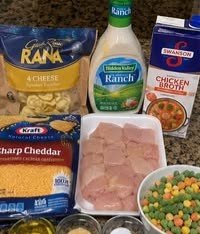 Easy Creamy Chicken Tortellini Ranch Skillet Recipe ingredients