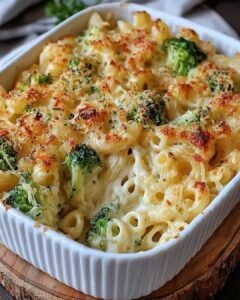 Easy Broccoli Cheddar Pasta Bake with Cream Cheese